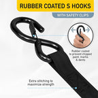 AUGO Self-Locking Retractable Ratchet Straps | 4 Heavy Duty Self-Tensioning - Image 3