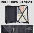 Merax Carry-On Luggage 22x14x9 airline approved, Hardshell ABS Suitcase - Image 4