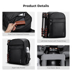 K&F CONCEPT Camera Backpack Bag, Professional DSLR/SLR/Mirrorless Camera Bag - Image 6