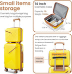 Campfun Luggage Sets 4 Piece, Expandable Carry On Luggage Set Hardshell PP - Image 3