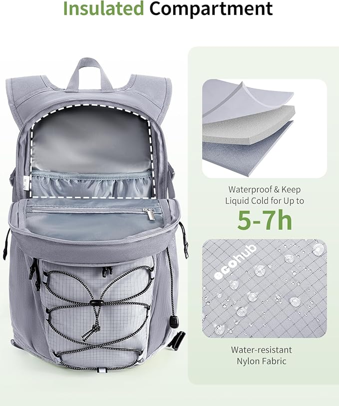ECOHUB Hydration Backpack for Men Women, 20L Lightweight Hiking Daypack Cycling - Image 3