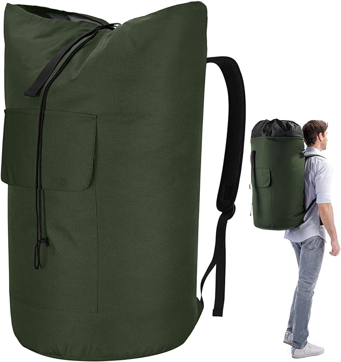 Laundry Bags Extra Large Heavy Duty, 115L Laundry Backpack, Sturdy Laundry Bag by Azhido