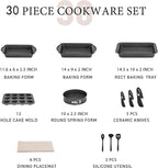 MAISON ARTS Pots and Pans Set Non Stick, 30 Piece Kitchen Cookware & Bakeware - Image 6