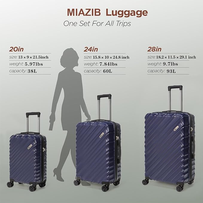 Luggage Sets Suitcases with Wheels Suitcase set Hardshell Luggage sets - Image 5