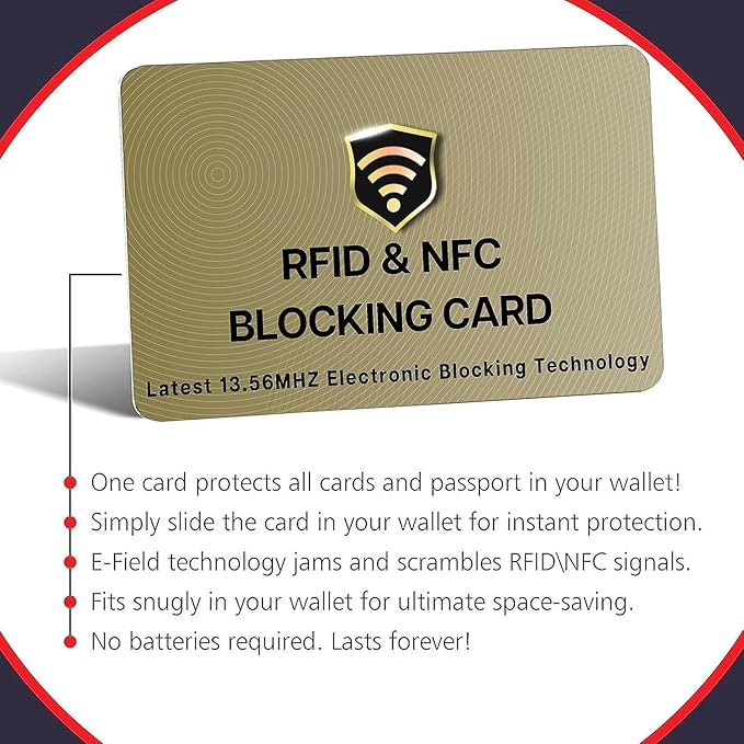 SaiTech IT 20 Pack RFID Cards One Card Protects Entire Wallet Purse - Image 8
