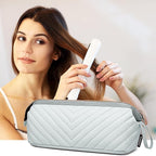 Hair Tools Travel Bag for Shark Flexstyle Dyson, Quilted Hair Tool Organizer Bag, Gift for Women Hair Accessories Tools Storage Bag, Travel Hairdryer Portable Bag for Women, Grey