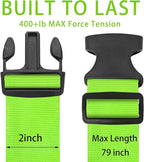 BILIONE 4 Pack Luggage Straps 79" Long Belts Keep Suitcase Secure While - Image 2