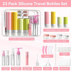 INSFIT Travel Bottles for Toiletries 23pack, TSA Approved Travel Size Toiletries - Image 3
