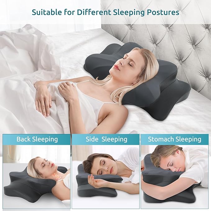 DONAMA Cervical Pillow for Neck and Shoulder, Contour Memory Foam Pillow - Image 7