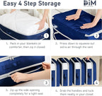 DIMJ Comforter Storage Bag - 100L Large Capacity Blanket Storage Compression - Image 5