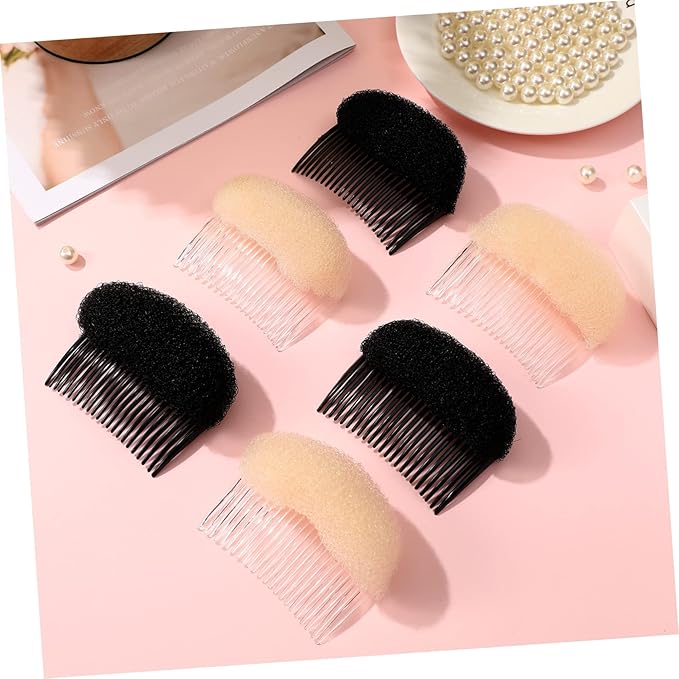 FRCOLOR 18pcs Sponge Hair Shaper Comb for Women Styling Tools Appliances Braids Hair Accessories Bun Maker Tool