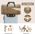 Wildroad Waxed Canvas Genuine Leather 50L Waterproof Duffle Bag - Image 6