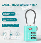 ANVIL TSA Approved Luggage Locks – High Security TSA008 Combination Travel Locks - Image 4