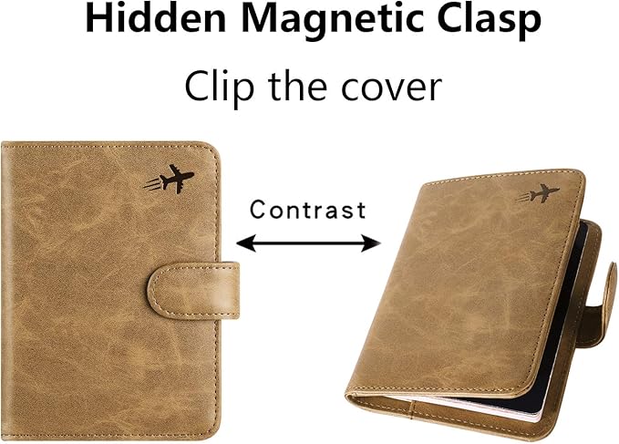 Passport Holder Cover Wallet RFID Blocking Leather Card Case Travel Accessories - Image 6