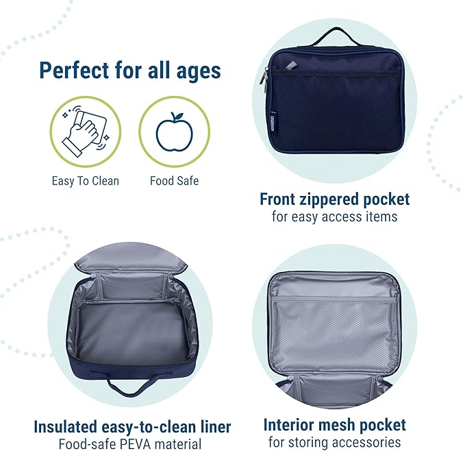 Wildkin Kids Insulated Lunch Box – Durable and Reusable - Image 4