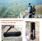 GEEKOTO 58” Magnetic Tripod, Compact Aluminum Alloy Lightweight Magsafe Camera - Image 5