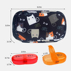 Serfeymi Weekly Travel Pill Organizer 2 Times A Day AM PM Upgraded Rainbow Pill - Image 2
