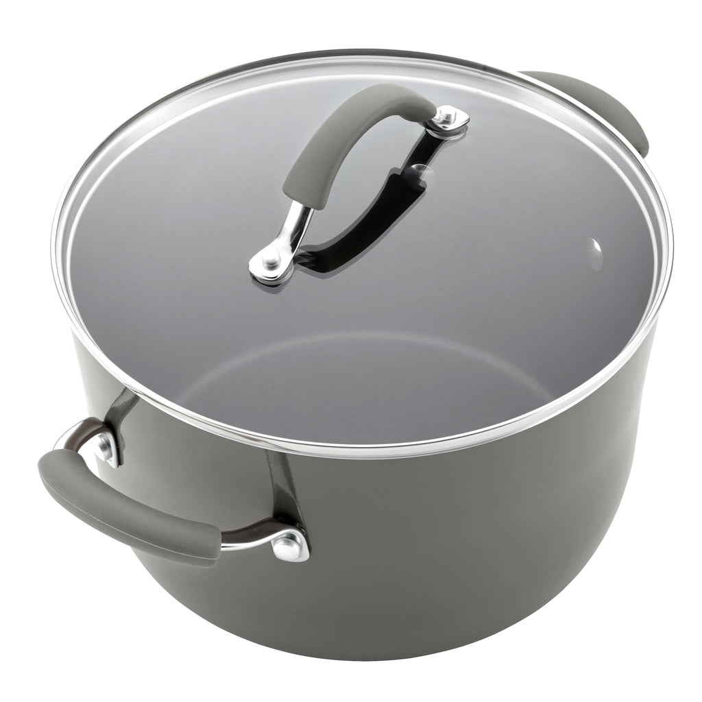 Cucina Nonstick Cookware (Sea Salt Gray / 10 Piece Porcelain)