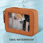 Prite Clear Makeup Bag Cosmetic Organizer Case Waterproof Travel Toiletry Bag - Image 4