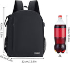 Cwatcun Camera Backpack with USB, Rain Cover, fit 15.6" Laptop, Anti-Theft Rear - Image 9