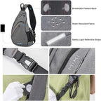 mixi Sling Bag Men Backpack Unisex One Shoulder Bag Hiking Travel Backpack - Image 5