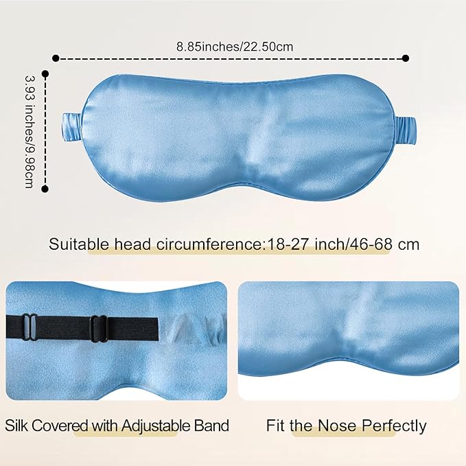 ZIMASILK Adjustable 100% 22 Momme Mulberry Silk Sleep Mask - Image 4