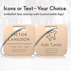 Customized Stainless Steel Luggage Tags: Personalize Your Suitcases, and Bags - Image 3