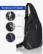 WATERFLY Small Crossbody Sling Backpack Anti Theft Backpack - Image 3
