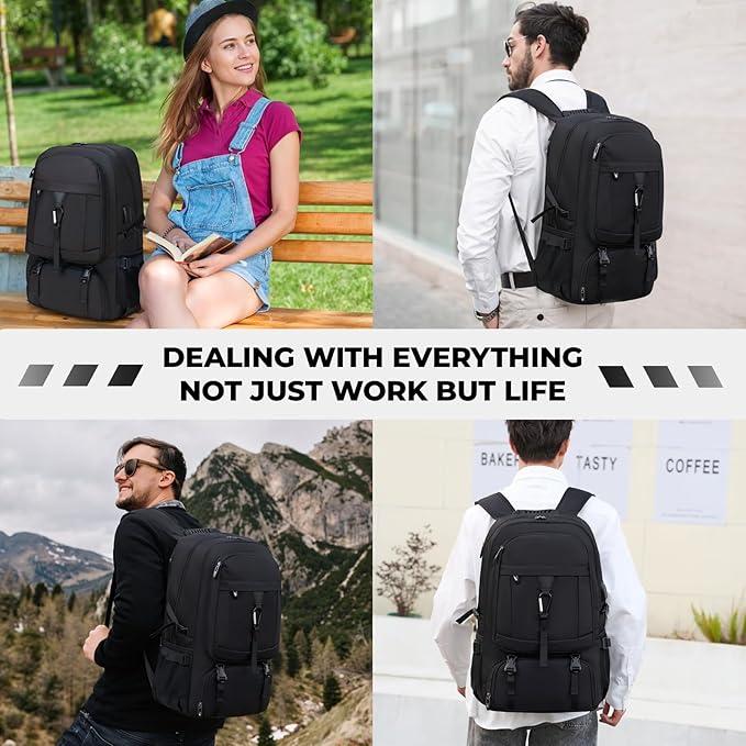 17.3 Inch gym backpack with shoe compartment, 50L Multiple Compartments - Image 7