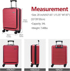 TydeCkare 20 Inch Carry On Luggage - Image 4
