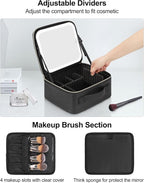 Chomeiu Makeup Bag with LED Mirror, Travel Makeup Case - Image 3