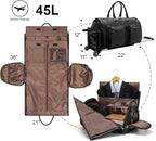 Modoker Rolling Garment Bag for Travel Wheeled Duffel Bag Luggage Suit Travel - Image 3