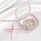 1 Pack Small Pink Pill Organizer, 4 Compartments, Compact Stylish Cute Travel - Image 3