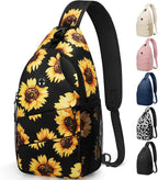 Crossbody Bags for Women Men Trendy Sling Bag Bakpack Casual Chest Bag by Pritent