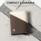 Jenoss Smart Wallet For Men: Full Grain Leather, Handcrafted, Slide Metal Pop - Image 7