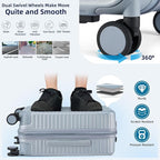 Hard Shell Suitcases Airline Approved 20 Inch Carry on Luggage - Image 6