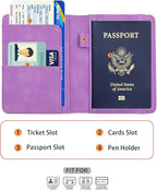 Melsbrinna Premium Leather Passport Holder Covers Case, Waterproof Rfid - Image 3
