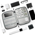 Custom Electronics Organizer Travel Case Customize Personalized Text Image - Image 4
