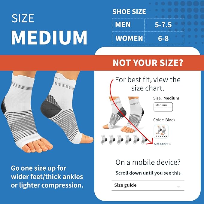 Plantar Fasciitis Sock for Men and Women, Compression Foot Sleeves - Image 3