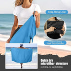 Quick Dry Travel Towel, 3 Sizes 1 Pack Camping Microfiber Towel, Lightweight - Image 6