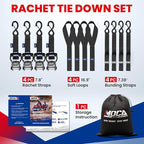 MOCA Heavy Duty Ratchet Tie Down Straps - Image 5