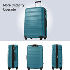 Merax Luggage sets of 13 Piece 16 20 20 28 IN Carry on Luggage Hard Case Green - Image 4