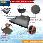 Neck & Back Support Lumbar Roll Made of Liquid Filled Membranes | Chair Back - Image 2