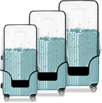 3 PCS Thicken Clear PVC Luggage Cover Protectors by Gigabit