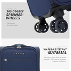 Verage Under Seat Luggage with Wheels, Softside Small Suitcase Spinner Carry On - Image 5