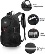 WATERFLY Lightweight Packable Hiking Backpack: 30L Foldable Travel Daypack - Image 3