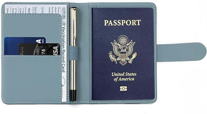 Melsbrinna Premium Leather Passport Holder Covers Case, Waterproof Rfid - Image 2