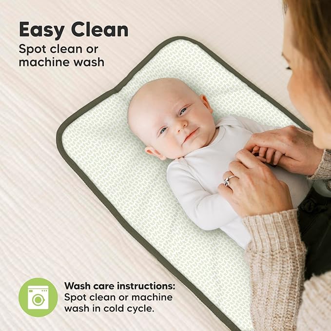 KeaBabies Portable Diaper Changing Pad, Easy Wipe Clean - Image 7