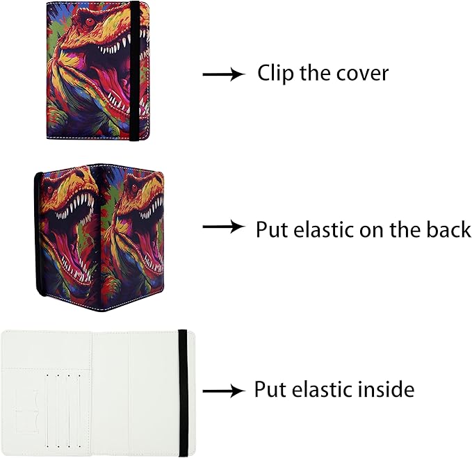 Passport Holder for Women and Men PU Leather Passport Cover for Travel - Image 3