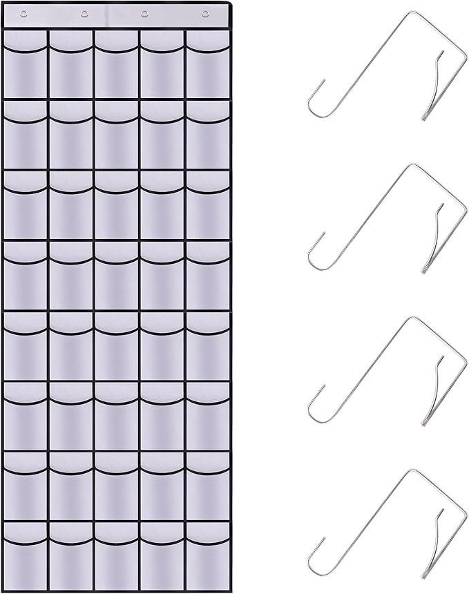 40 Mesh Pocket Over the Door Shoe Organizer, Hanging Shoe Rack by Unknown